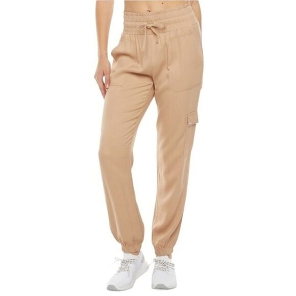 Juicy Couture Womens Cargo Jogger Pants XXL Beige Rayon Relaxed Style - Picture 2 of 9